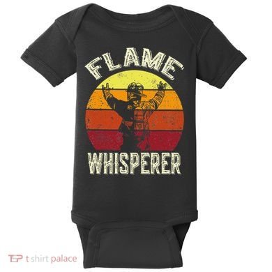 Funny Firefighting Fireman & Volunteer Firefighter Baby Bodysuit
