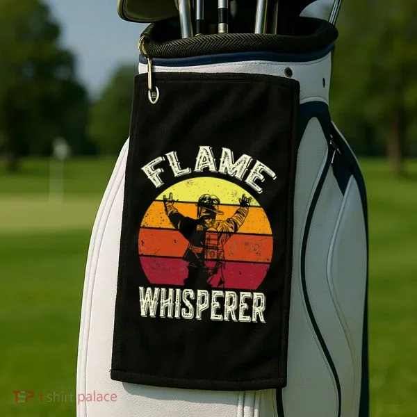Funny Firefighting Fireman & Volunteer Firefighter Golf Towel