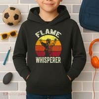 Funny Firefighting Fireman & Volunteer Firefighter Kids Hoodie thumb 2