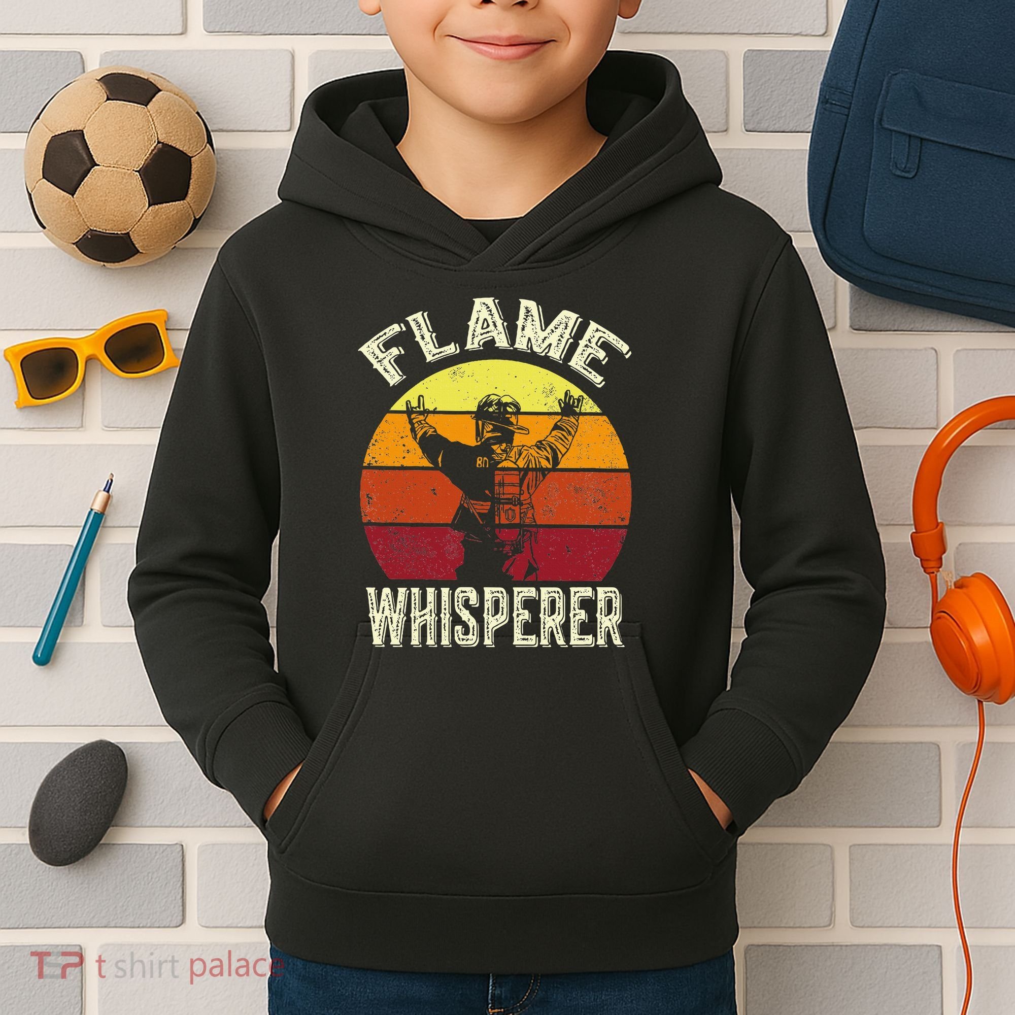 Funny Firefighting Fireman & Volunteer Firefighter Kids Hoodie