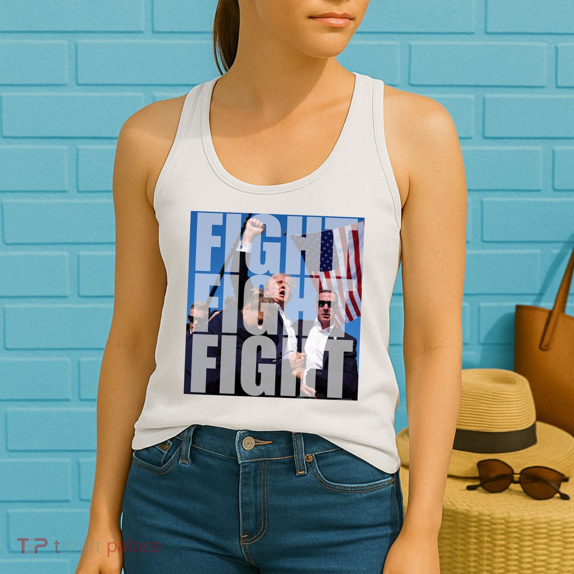 Fight Fight Fight Donald Trump 2024 Usa Election Women's Tank Top