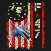 Funny F47 Fighter Jet Trump F-47 Jet Fighter Aircraft Women's Tank Top thumb 5
