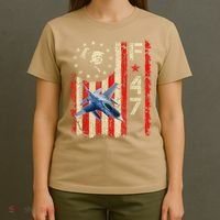 Funny F47 Fighter Jet Trump F-47 Jet Fighter Aircraft T-Shirt thumb 4