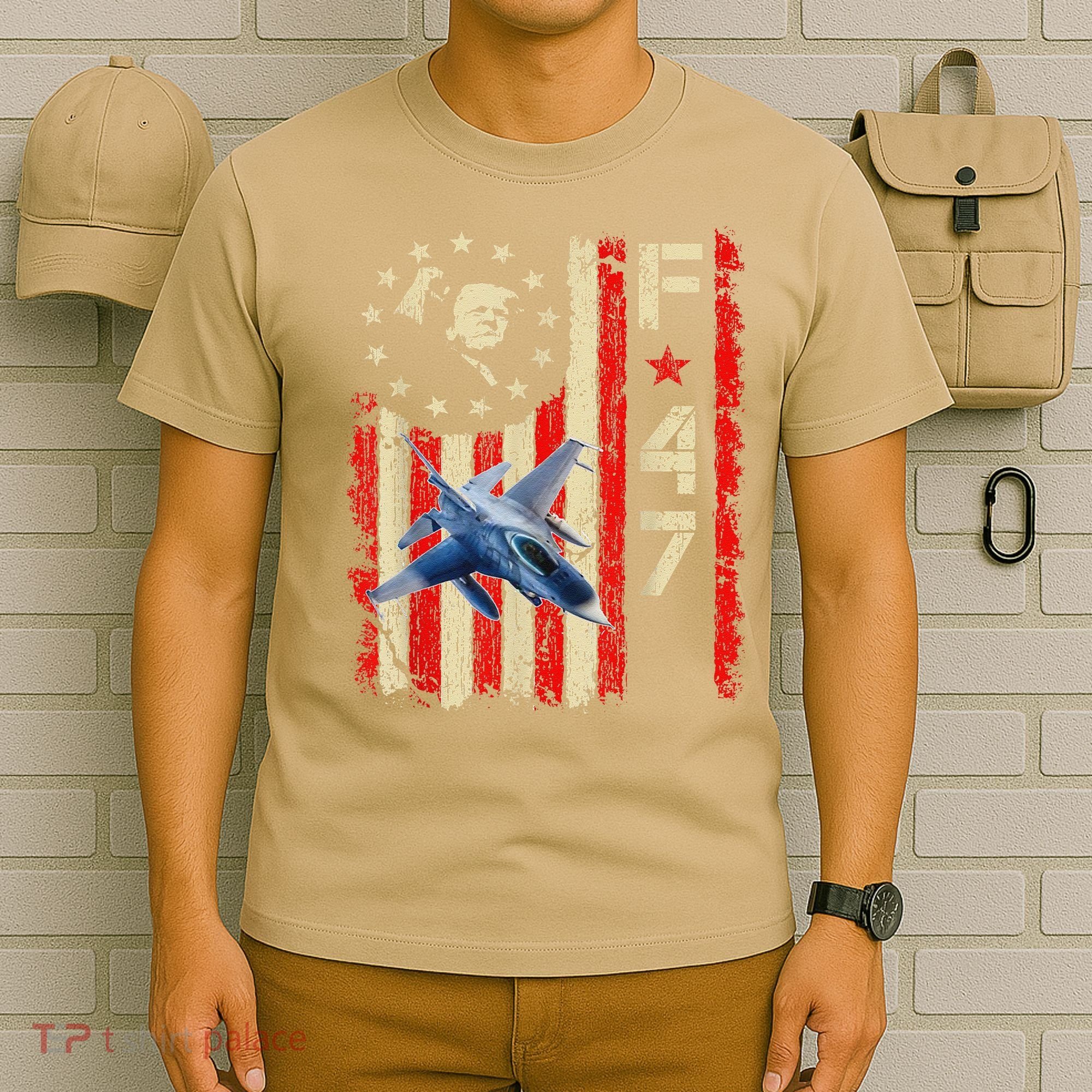 Funny F47 Fighter Jet Trump F-47 Jet Fighter Aircraft T-Shirt
