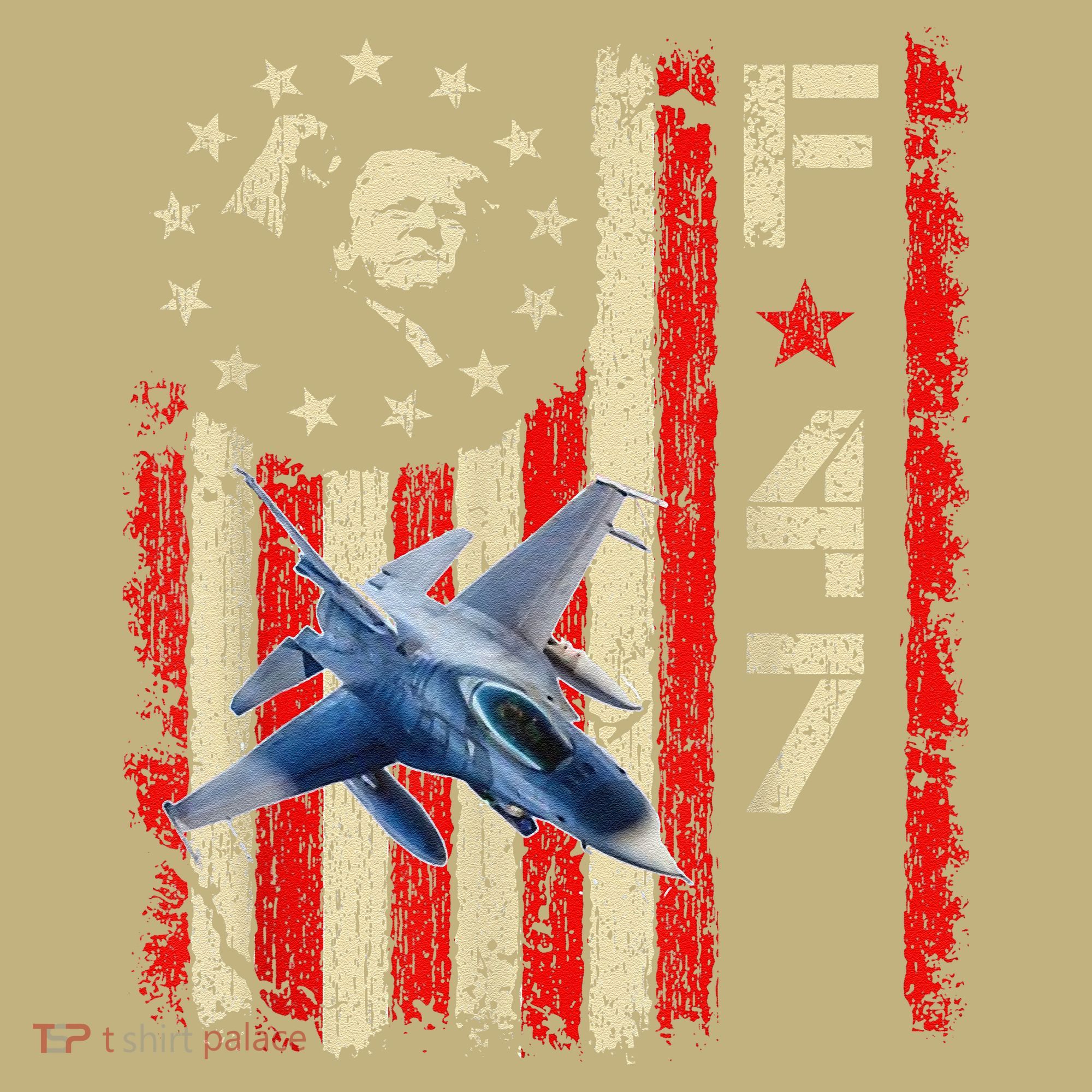 Funny F47 Fighter Jet Trump F-47 Jet Fighter Aircraft T-Shirt