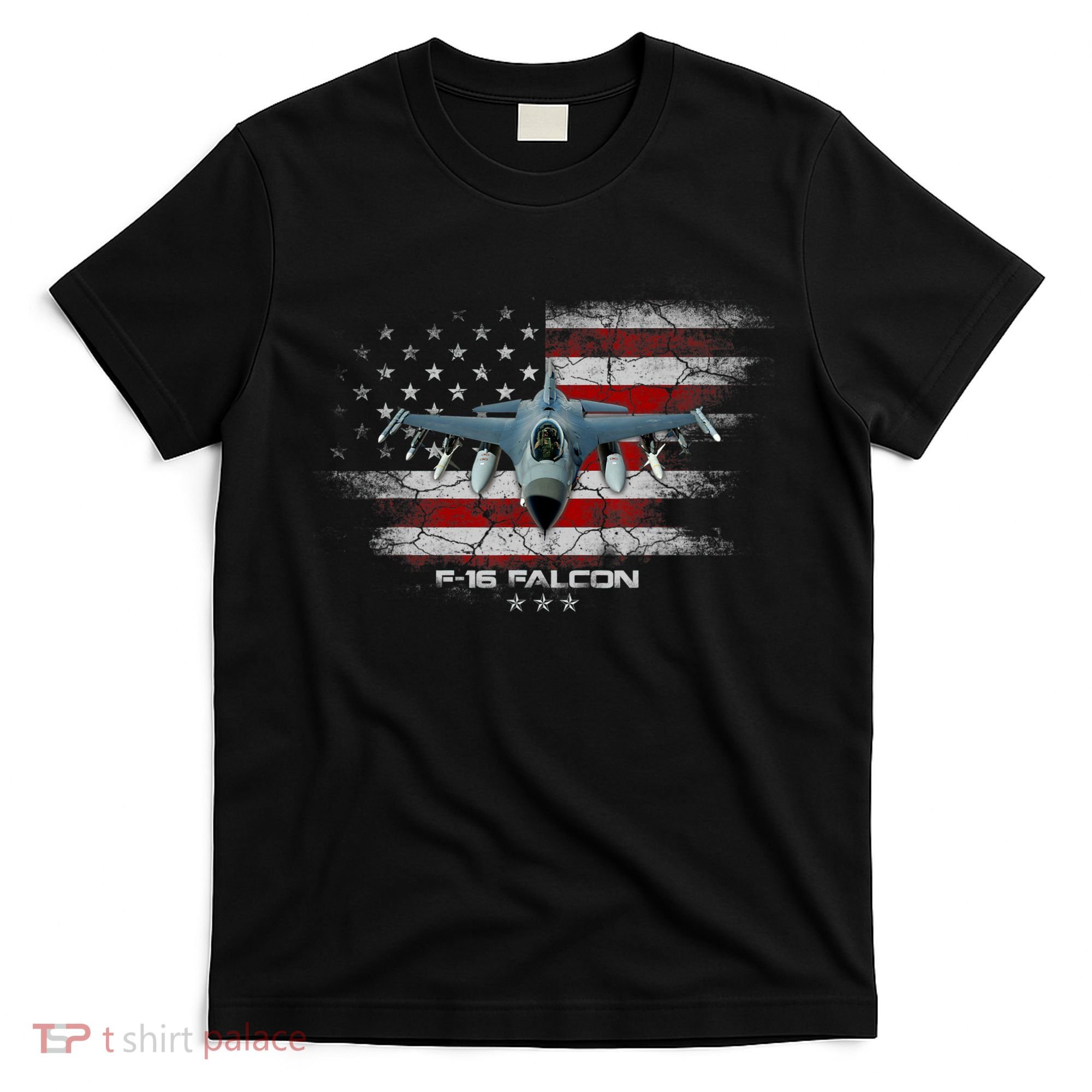 F16 Fighting Falcon Military Jet Aircraft Pilot Veteran T-Shirt