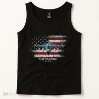 F16 Fighting Falcon Military Jet Aircraft Pilot Veteran Tank Top thumb 2
