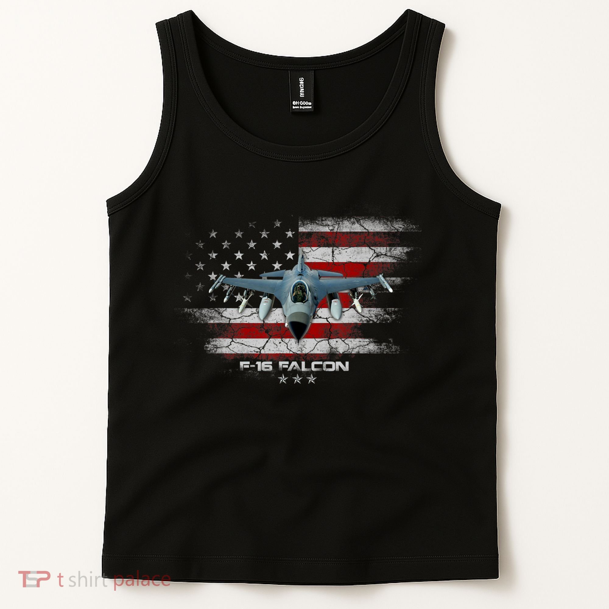 F16 Fighting Falcon Military Jet Aircraft Pilot Veteran Tank Top