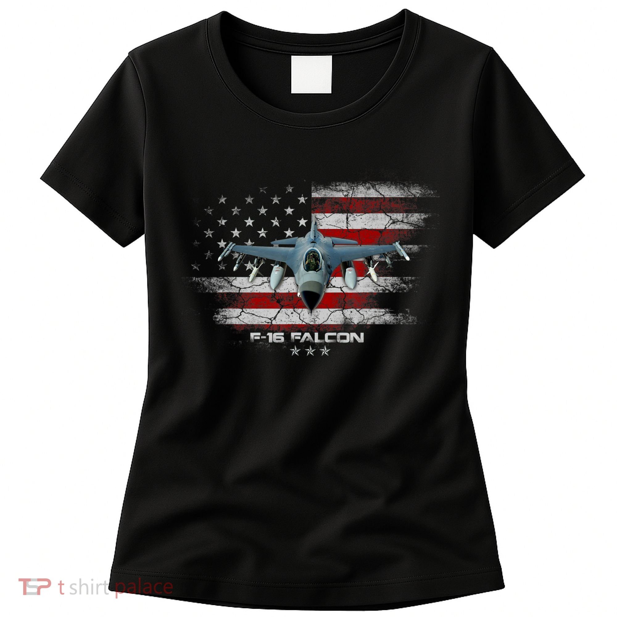 F16 Fighting Falcon Military Jet Aircraft Pilot Veteran Women's T-Shirt