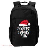 Forced Family Fun Sarcastic Christmas Funny Backpack thumb 0