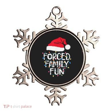 Forced Family Fun Sarcastic Christmas Funny Ornament