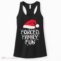 Forced Family Fun Sarcastic Christmas Funny Women's Tank Top thumb 0