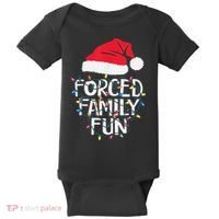 Forced Family Fun Sarcastic Christmas Funny Baby Bodysuit thumb 0