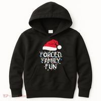 Forced Family Fun Sarcastic Christmas Funny Kids Hoodie thumb 0