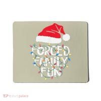 Forced Family Fun Sarcastic Christmas Funny Mousepad thumb 0