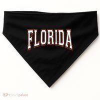 funny Florida FL United States Font  USA-Made Doggie Bandana thumb 0