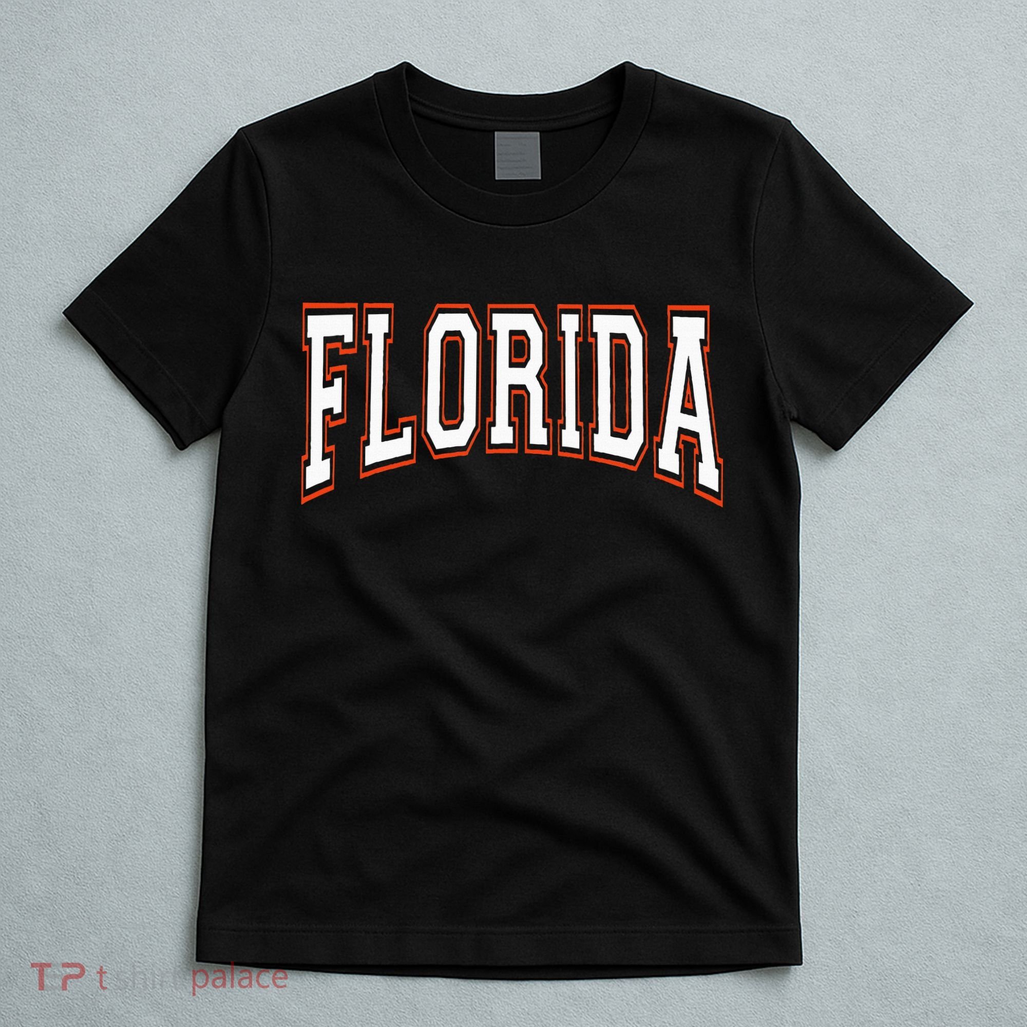 funny Florida FL United States Font  T-Shirt