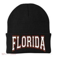 funny Florida FL United States Font  Beanie thumb 0
