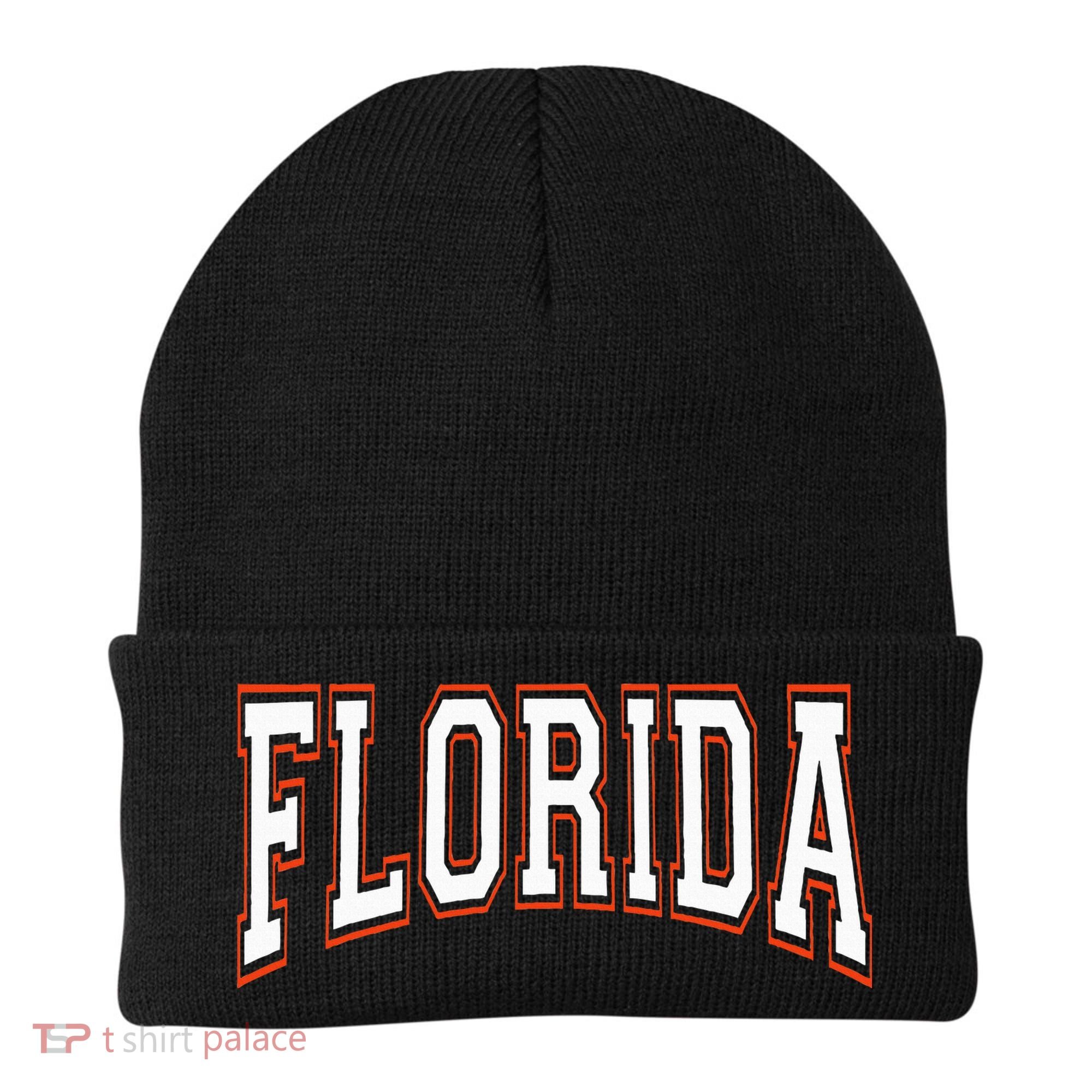 funny Florida FL United States Font  Beanie
