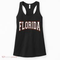 funny Florida FL United States Font  Women's Tank Top thumb 0