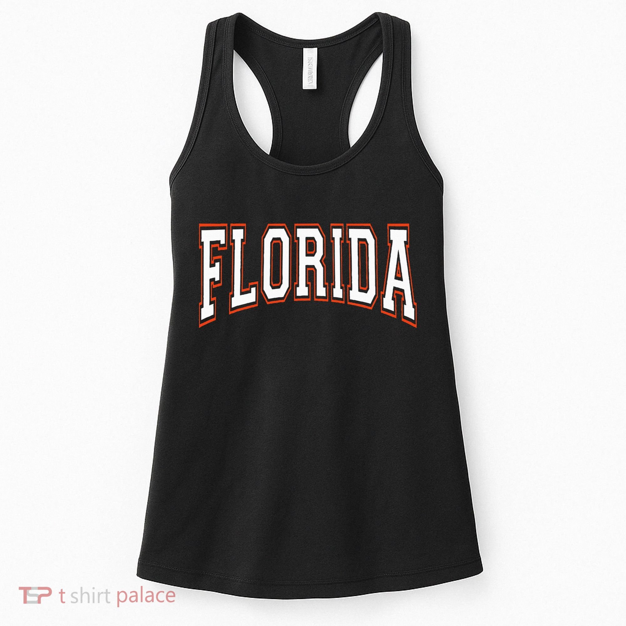 funny Florida FL United States Font  Women's Tank Top