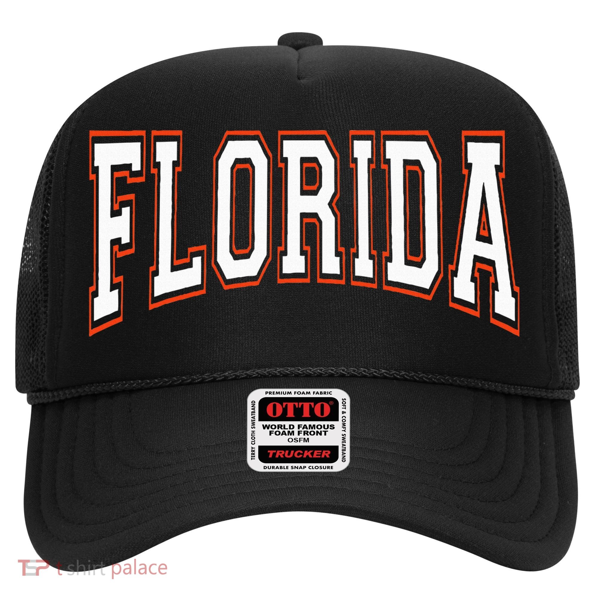 funny Florida FL United States Font  Hat