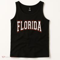 funny Florida FL United States Font  Tank Top thumb 2