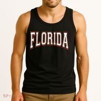 funny Florida FL United States Font  Tank Top thumb 3