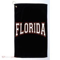 funny Florida FL United States Font  Golf Towel thumb 0
