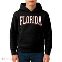 funny Florida FL United States Font  Kids Hoodie thumb 4