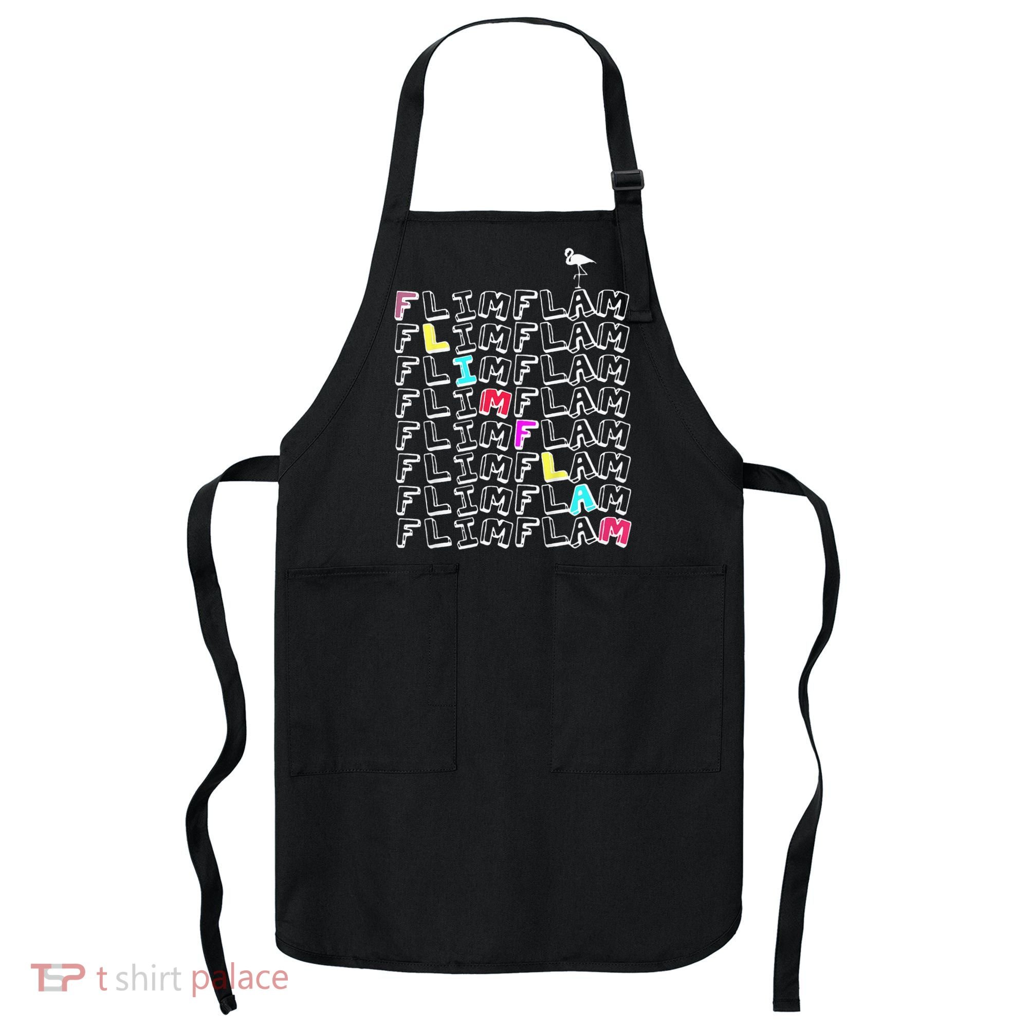 Flim Flam  Funny Flamingo  Gift  Apron