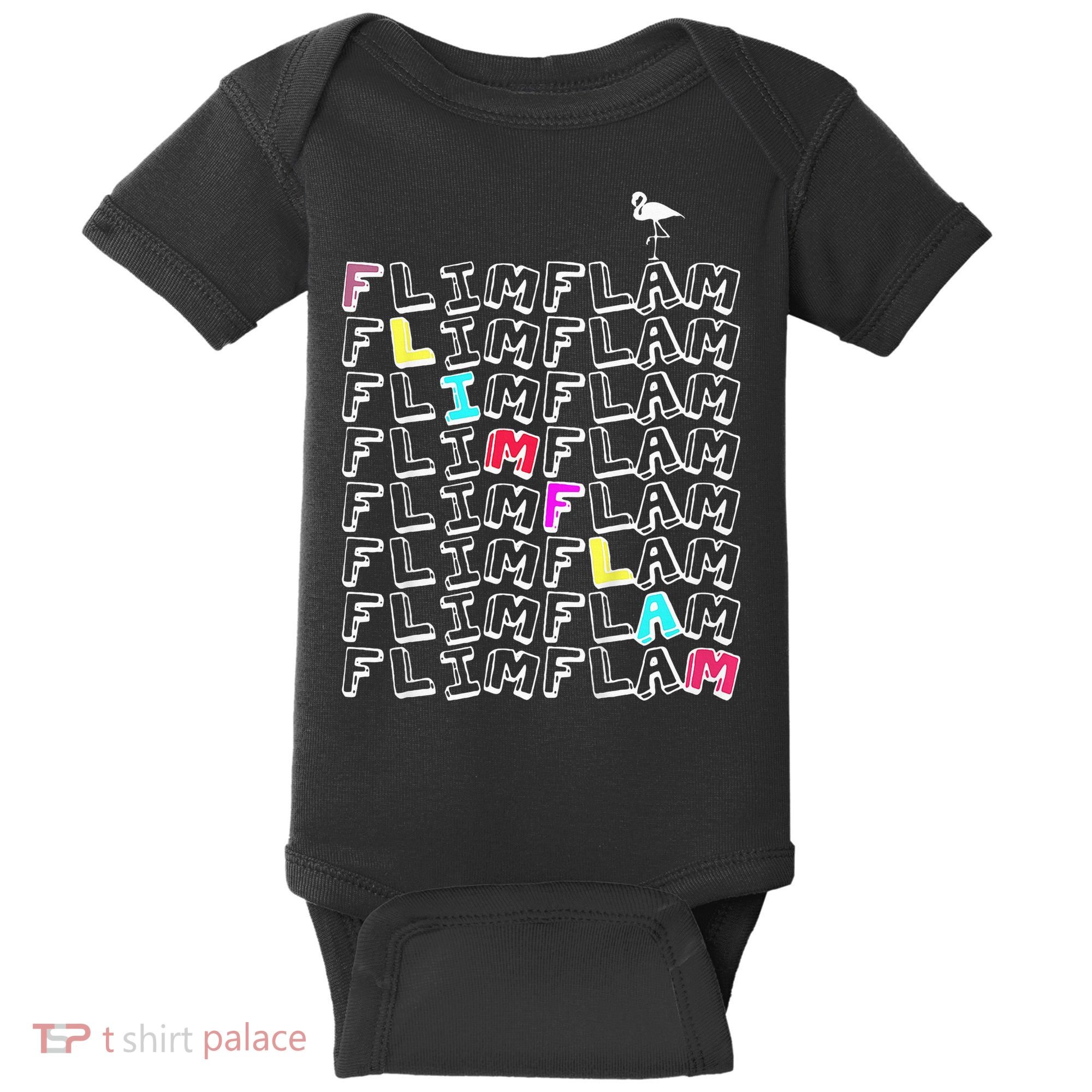Flim Flam  Funny Flamingo  Gift  Baby Bodysuit
