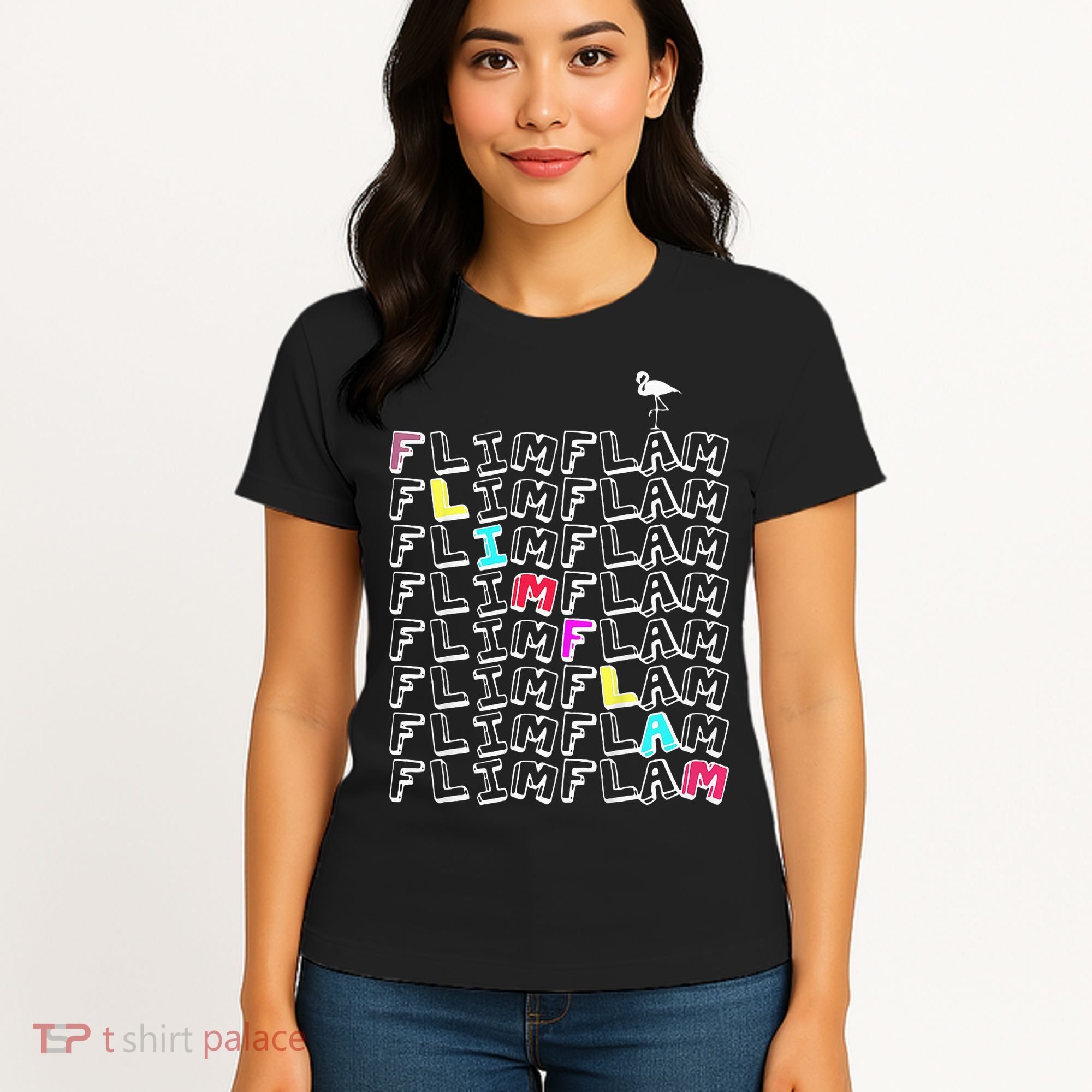 Flim Flam  Funny Flamingo  Gift  Women's T-Shirt