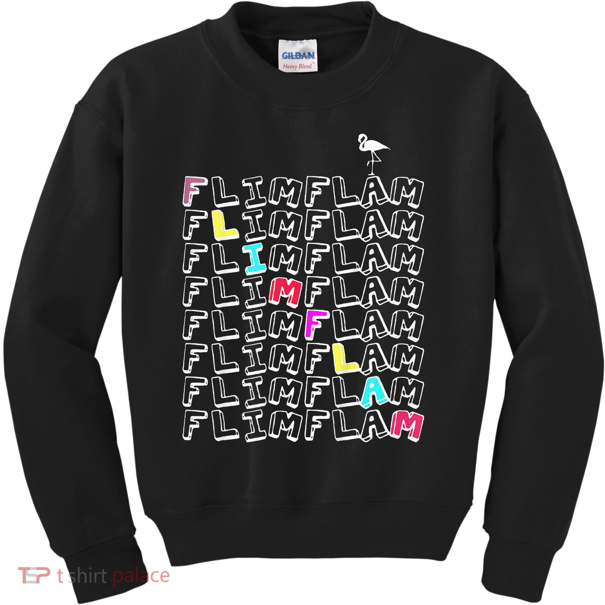 Flim Flam  Funny Flamingo  Gift  Kids Sweatshirt