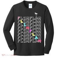Flim Flam  Funny Flamingo  Gift  Kids Long Sleeve Shirt thumb 0