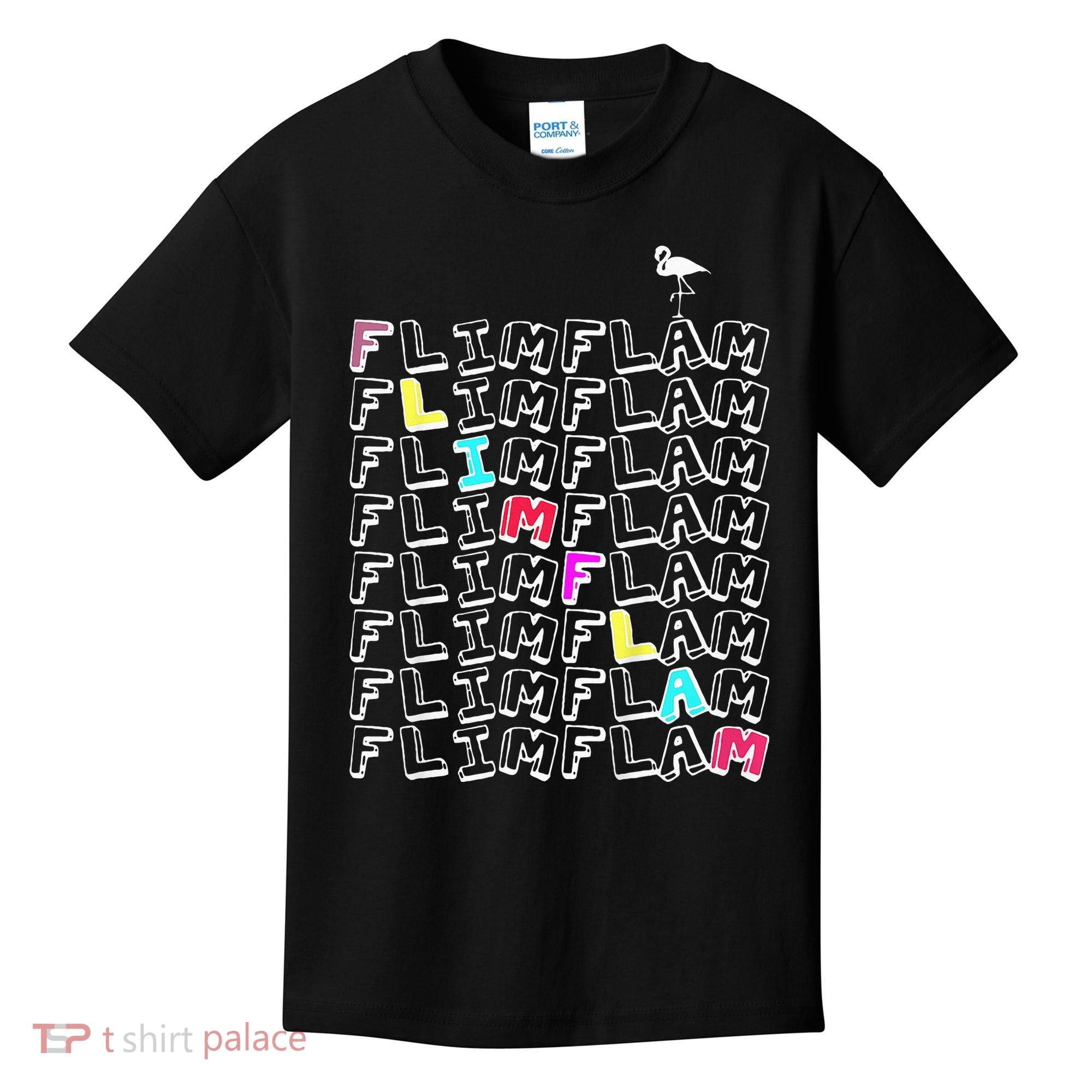 Flim Flam  Funny Flamingo  Gift  Kids T-Shirt