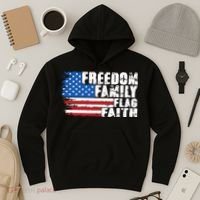 Freedom Family Flag Faith Hoodie thumb 3