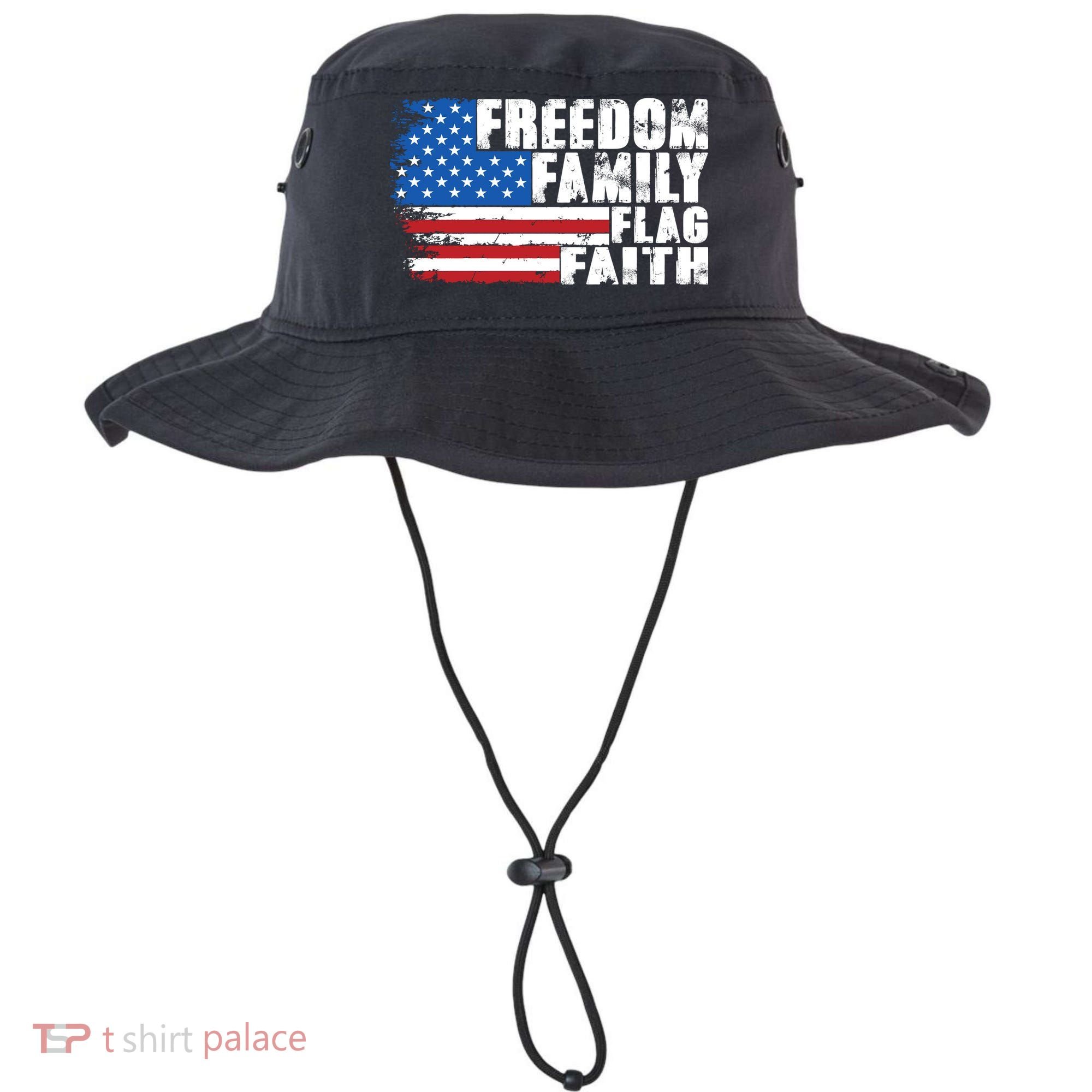 Freedom Family Flag Faith Bucket Hat
