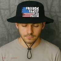 Freedom Family Flag Faith Bucket Hat thumb 2