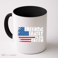 Freedom Family Flag Faith Coffee Mug thumb 0