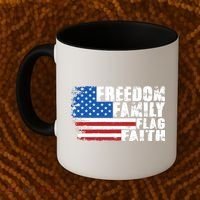 Freedom Family Flag Faith Coffee Mug thumb 2