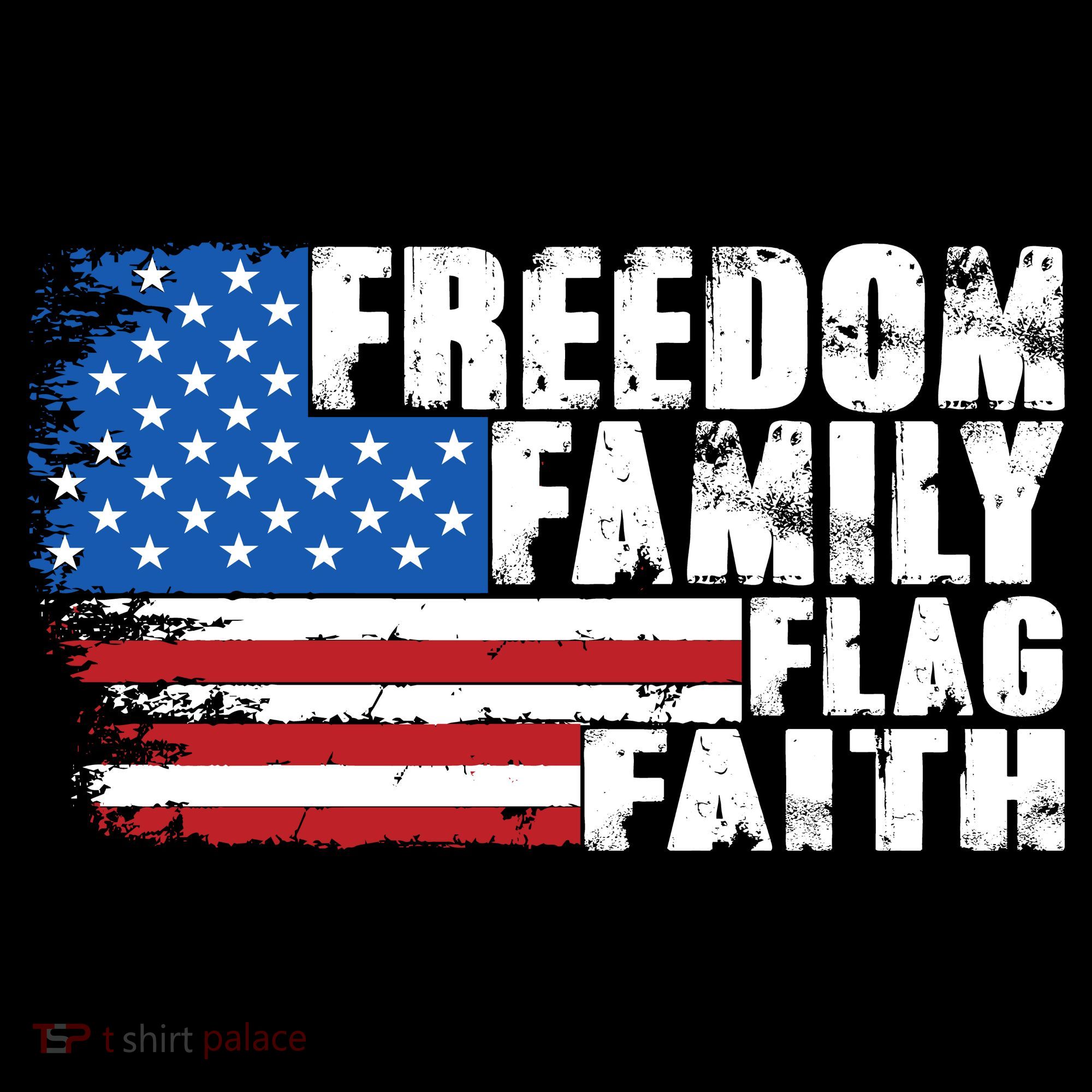 Freedom Family Flag Faith Coffee Mug