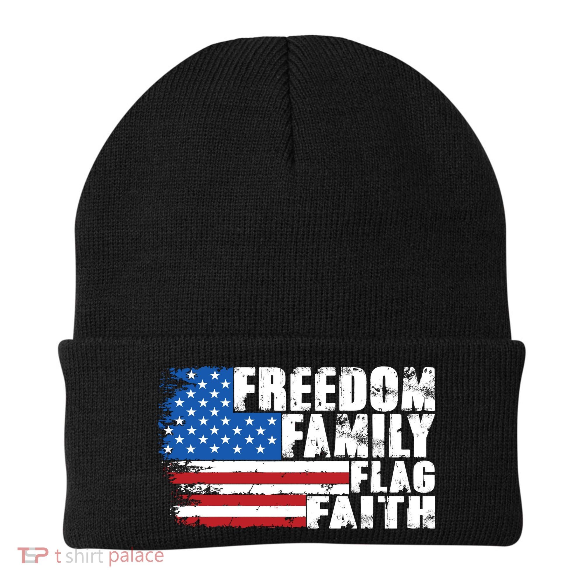 Freedom Family Flag Faith Beanie