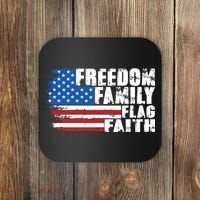 Freedom Family Flag Faith Coaster thumb 0