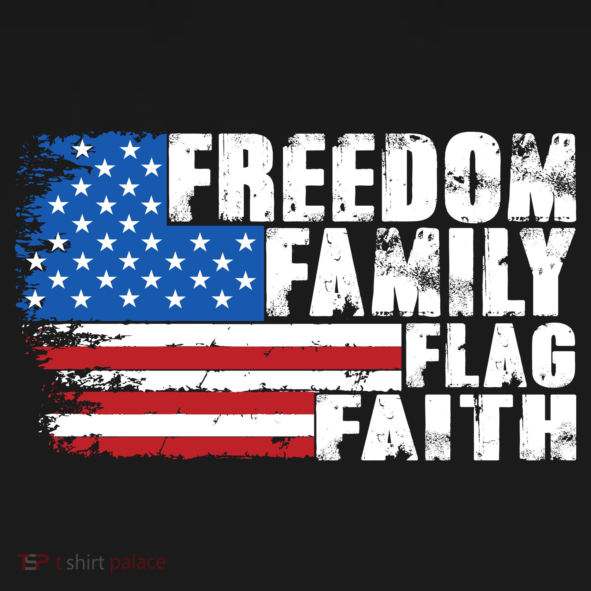 Freedom Family Flag Faith Women's Hoodie