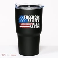 Freedom Family Flag Faith Tumbler thumb 0