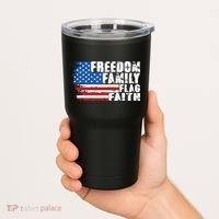 Freedom Family Flag Faith Tumbler thumb 2