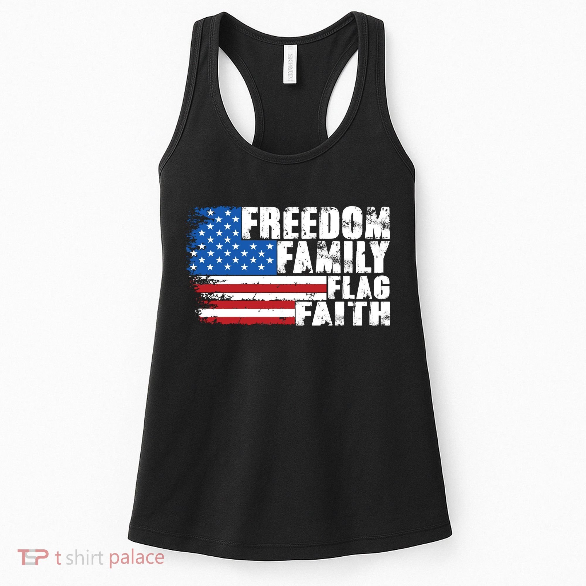 Freedom Family Flag Faith Women's Tank Top