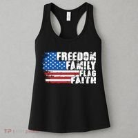 Freedom Family Flag Faith Women's Tank Top thumb 3