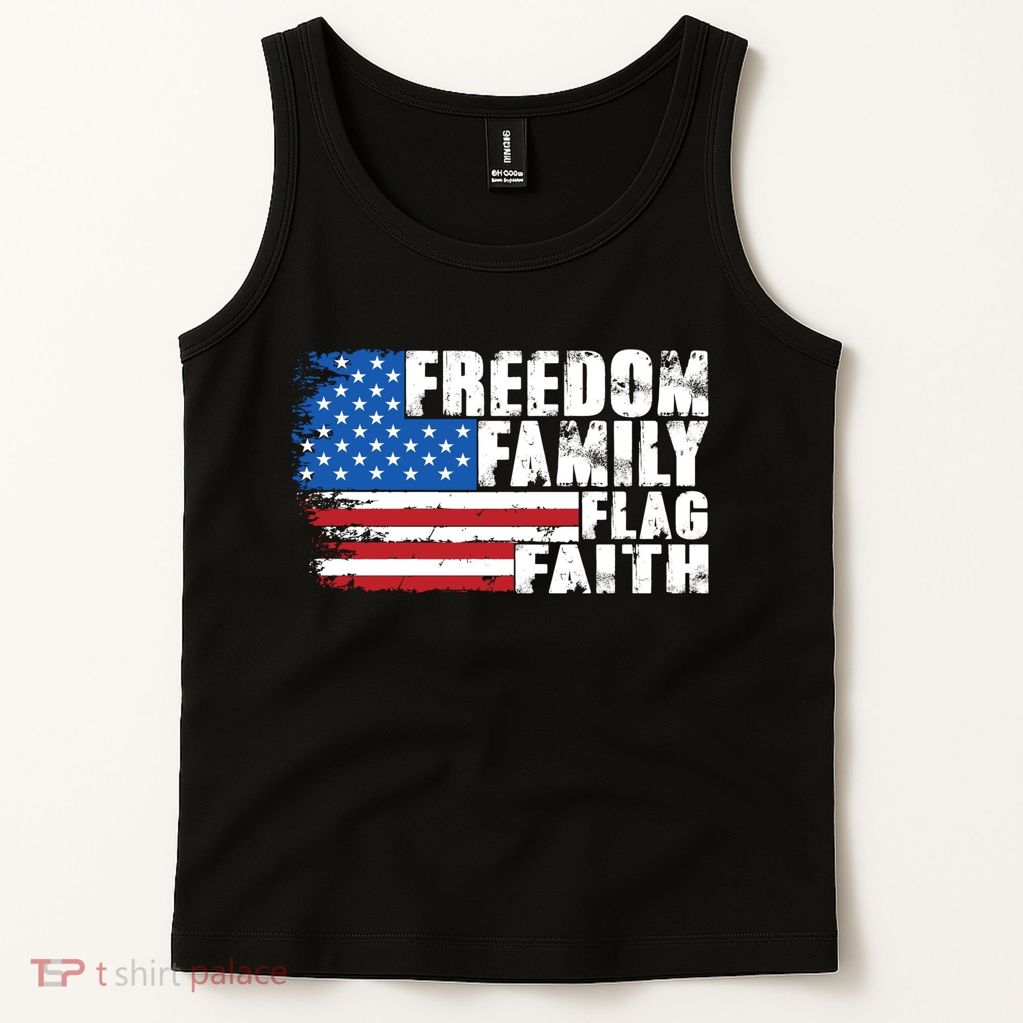 Freedom Family Flag Faith Tank Top